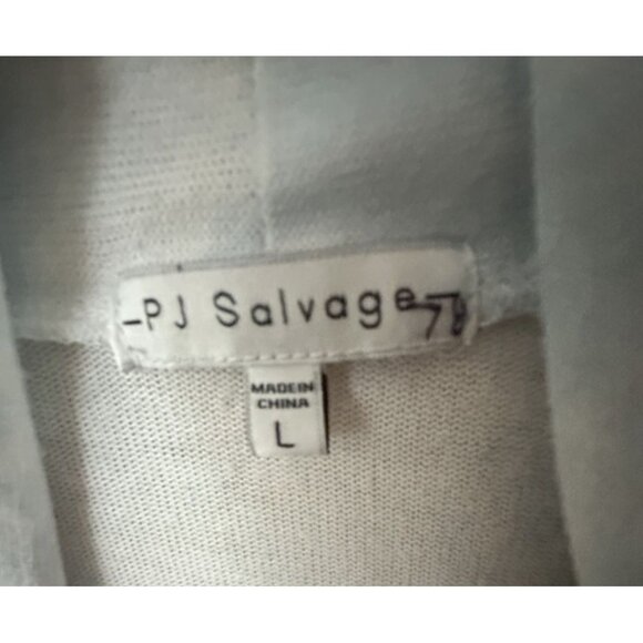 PJ Salvage Large Powder Blue Tie Dye Embroidered Robe "BRIDE" - Picture 3 of 4